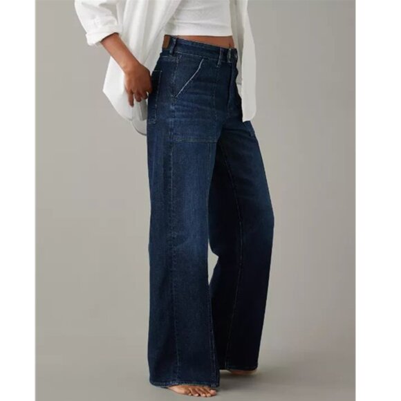 AE Super High Rise Baggy Wide Leg - Picture 2 of 14